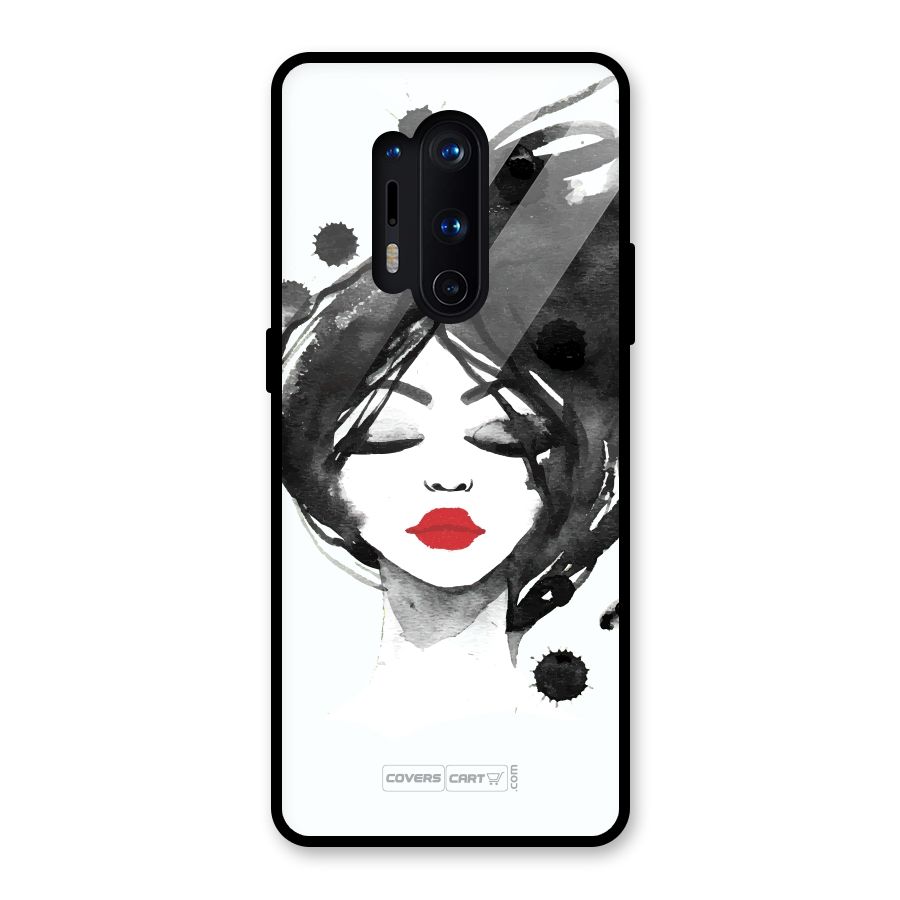 Sassy Girl Glass Back Case for OnePlus 8 Pro