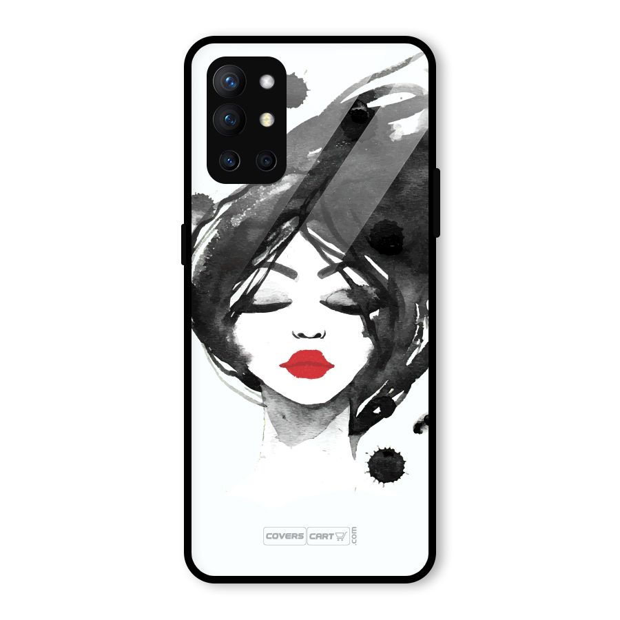 Sassy Girl Glass Back Case for OnePlus 9R