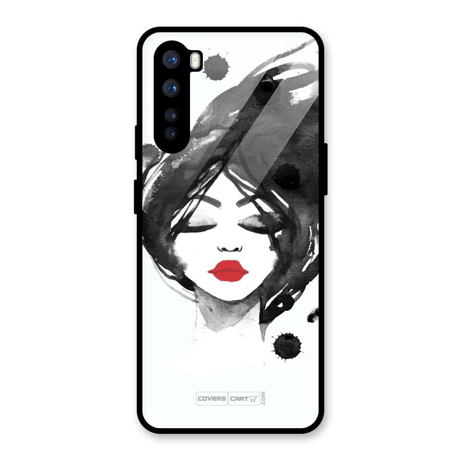 Sassy Girl Glass Back Case for OnePlus Nord
