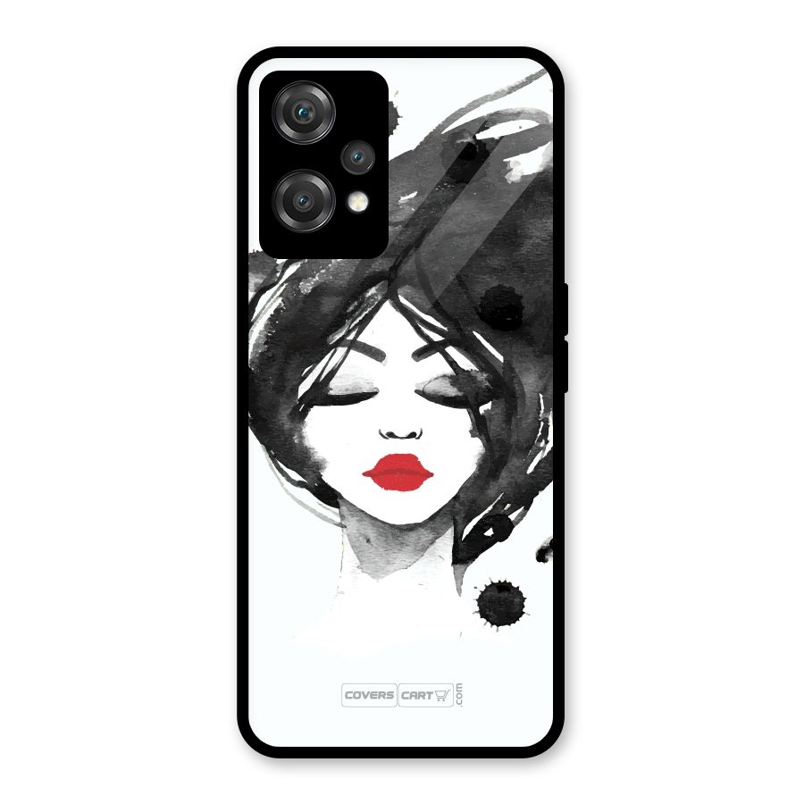 Sassy Girl Glass Back Case for OnePlus Nord CE 2 Lite 5G