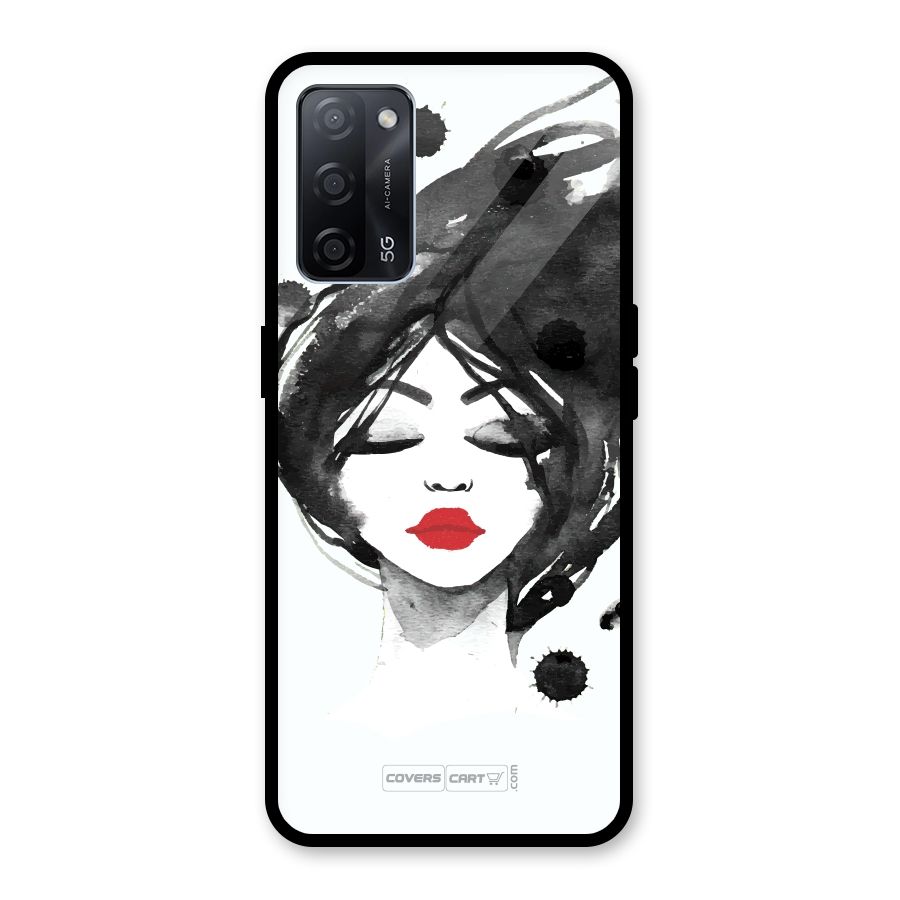 Sassy Girl Glass Back Case for Oppo A53s 5G
