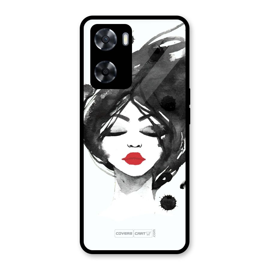 Sassy Girl Glass Back Case for Oppo A57 2022