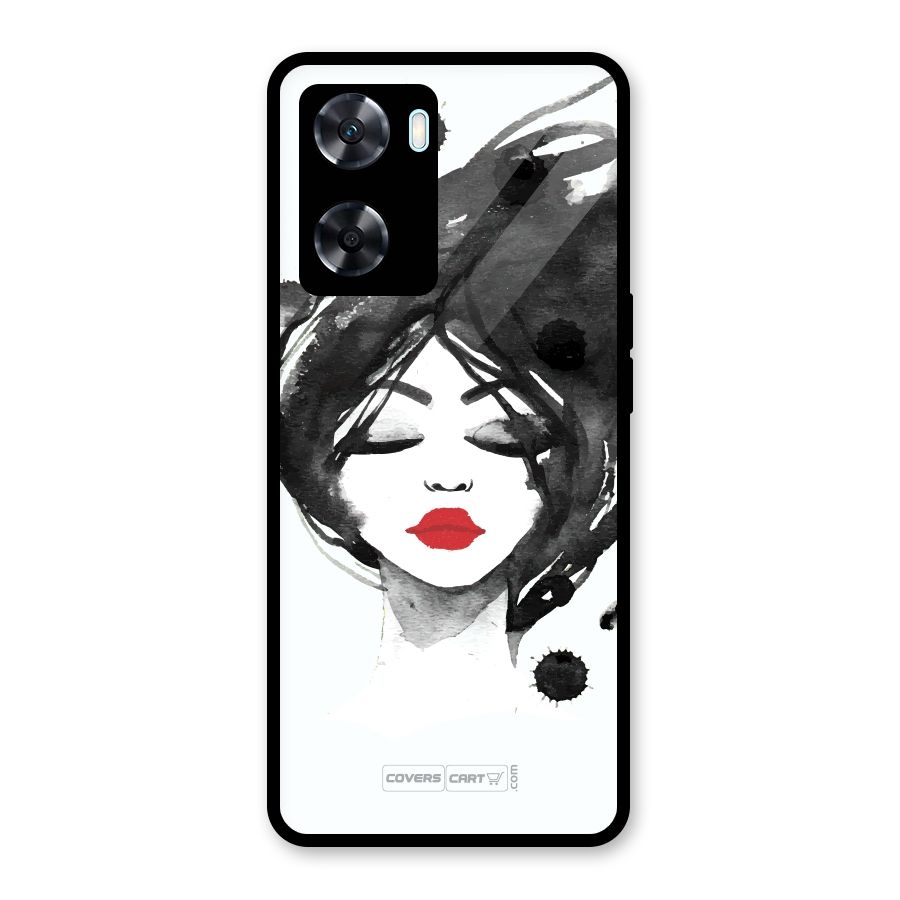 Sassy Girl Glass Back Case for Oppo A77