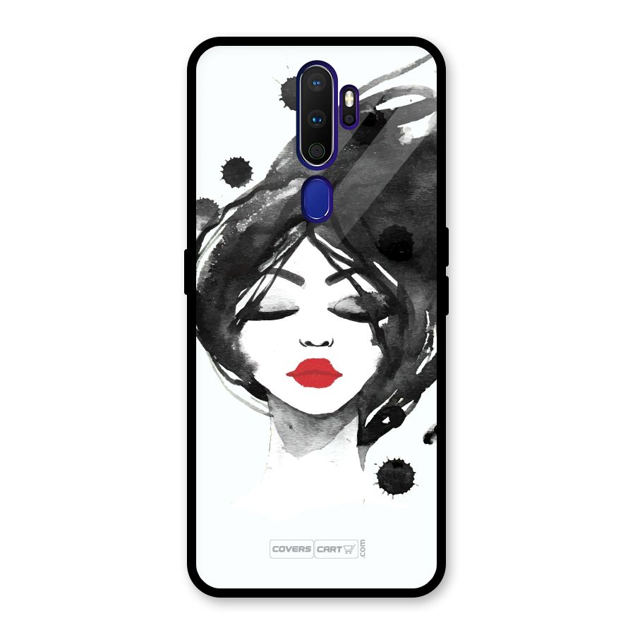 Sassy Girl Glass Back Case for Oppo A9 (2020)