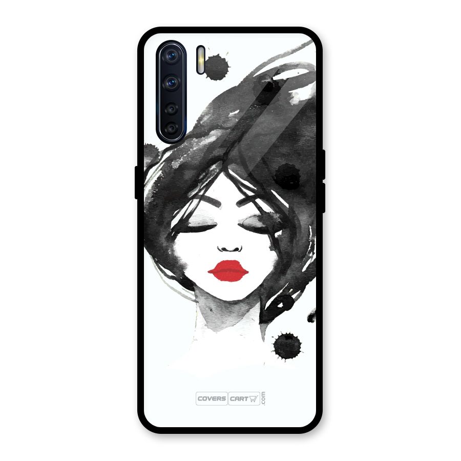 Sassy Girl Glass Back Case for Oppo F15