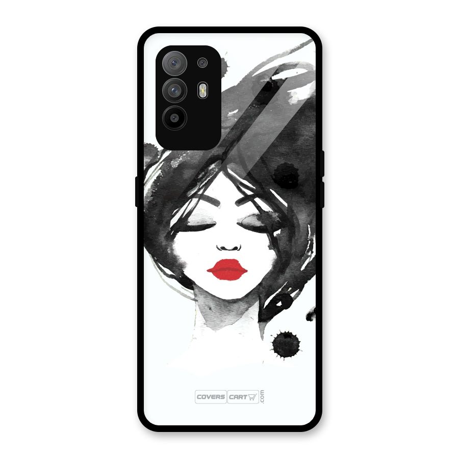 Sassy Girl Glass Back Case for Oppo F19 Pro Plus 5G