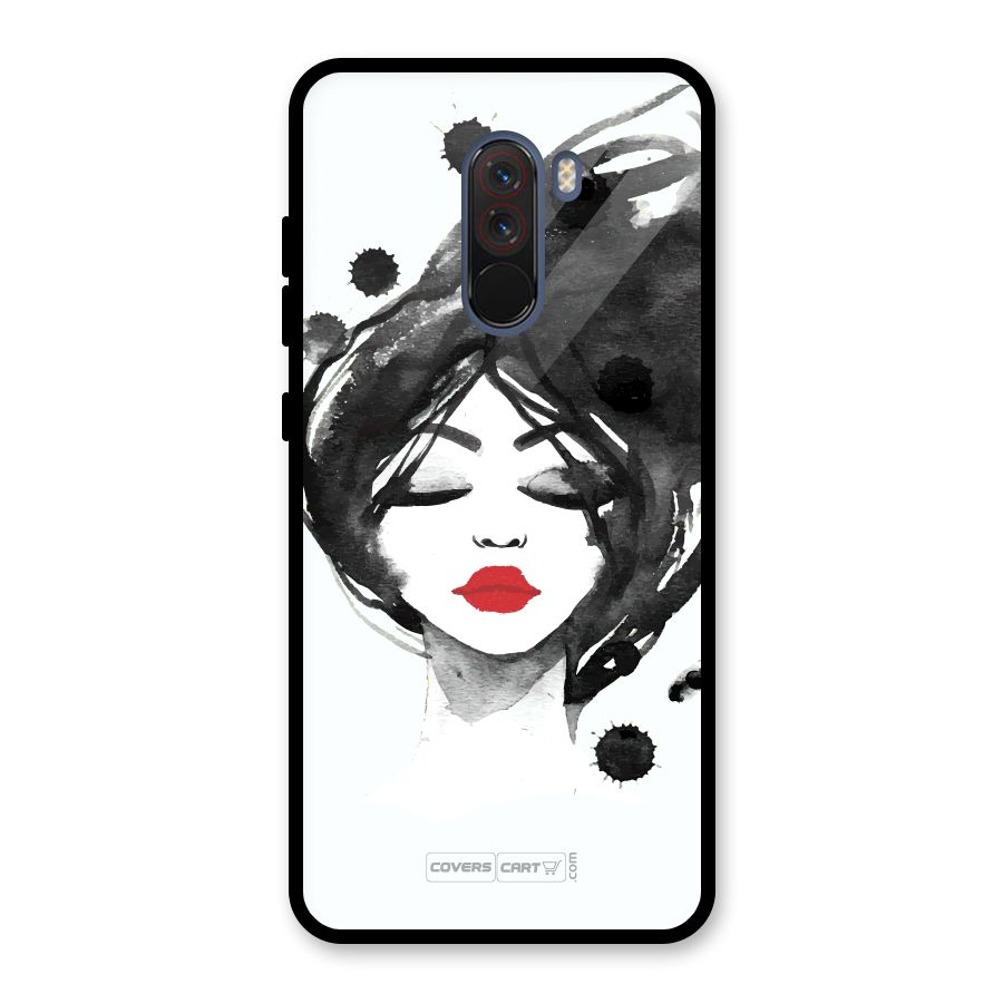 Sassy Girl Glass Back Case for Poco F1