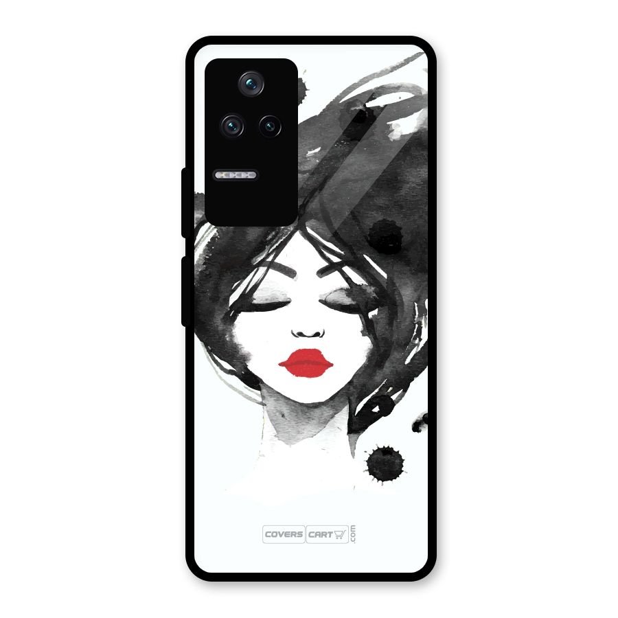 Sassy Girl Glass Back Case for Poco F4 5G