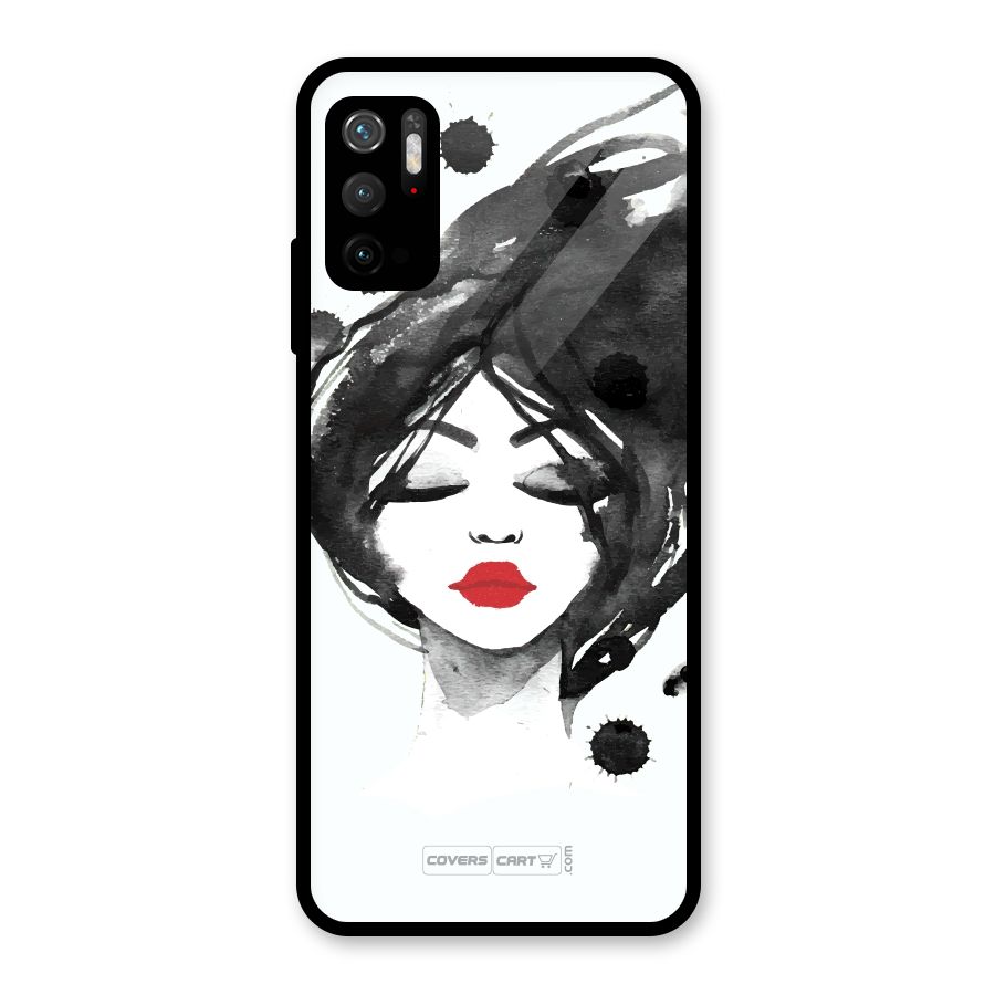 Sassy Girl Glass Back Case for Poco M3 Pro 5G