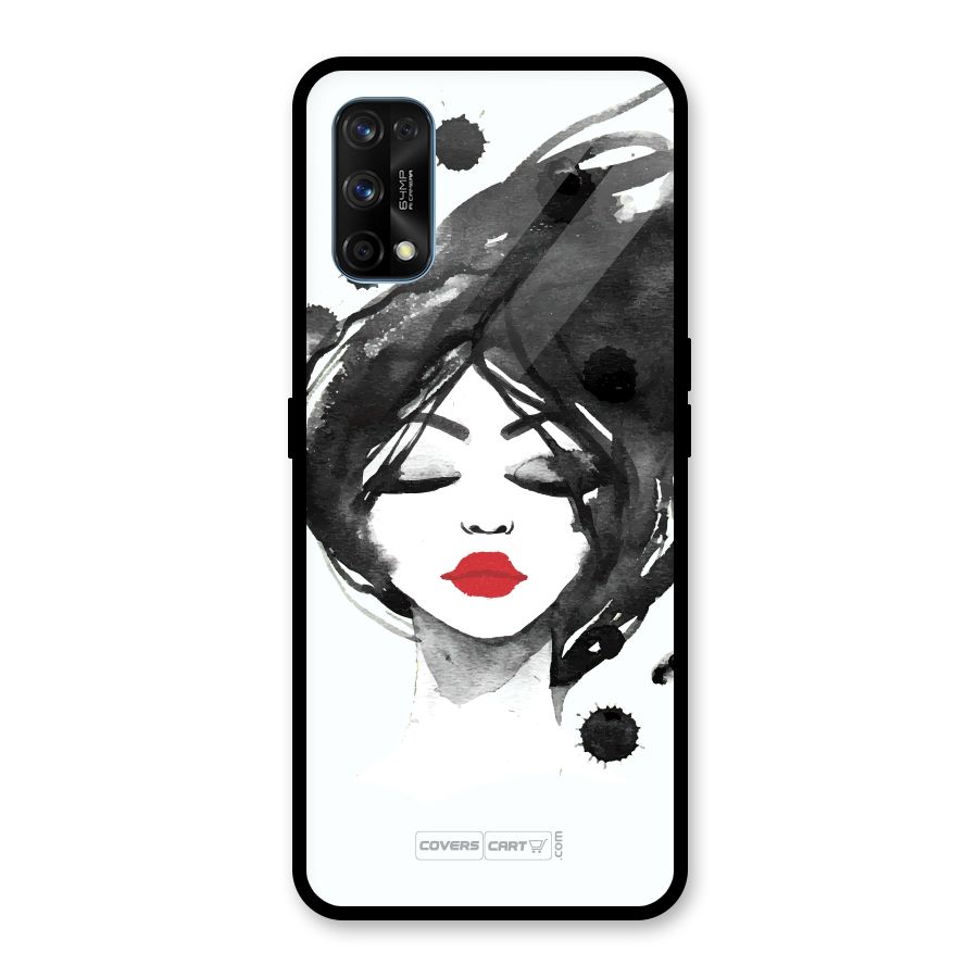 Sassy Girl Glass Back Case for Realme 7 Pro