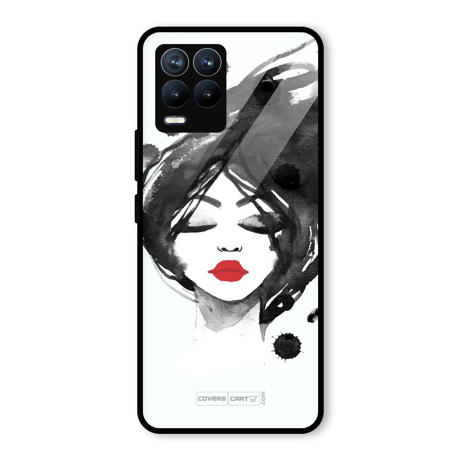 Sassy Girl Glass Back Case for Realme 8