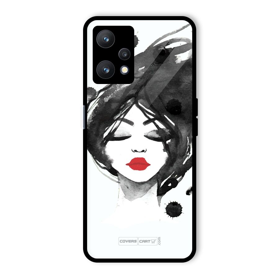 Sassy Girl Glass Back Case for Realme 9 Pro 5G
