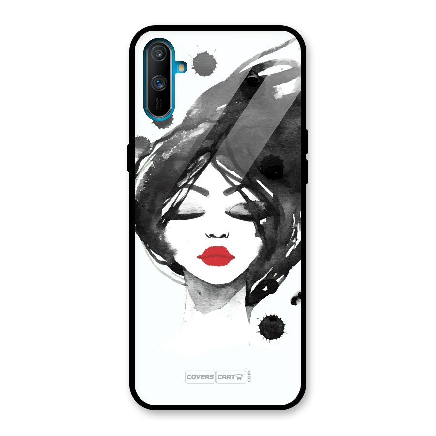 Sassy Girl Glass Back Case for Realme C3