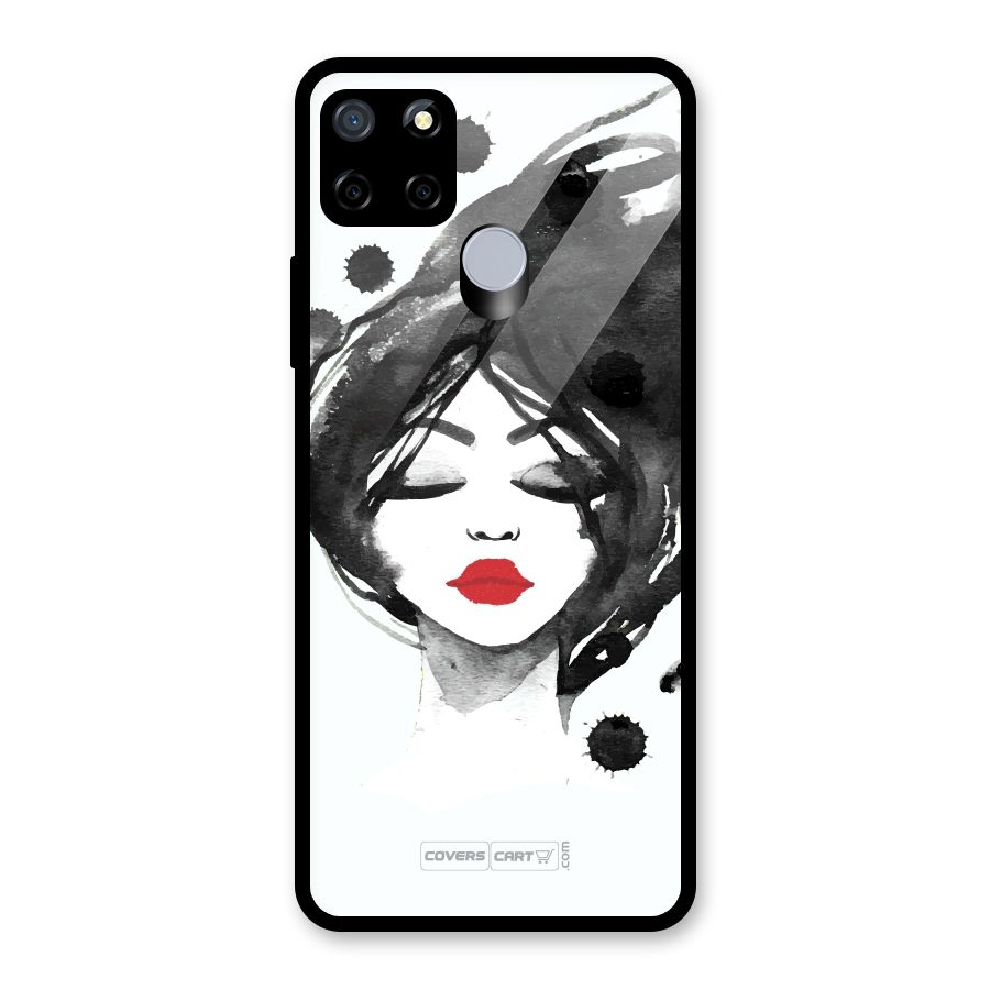 Sassy Girl Glass Back Case for Realme Narzo 20