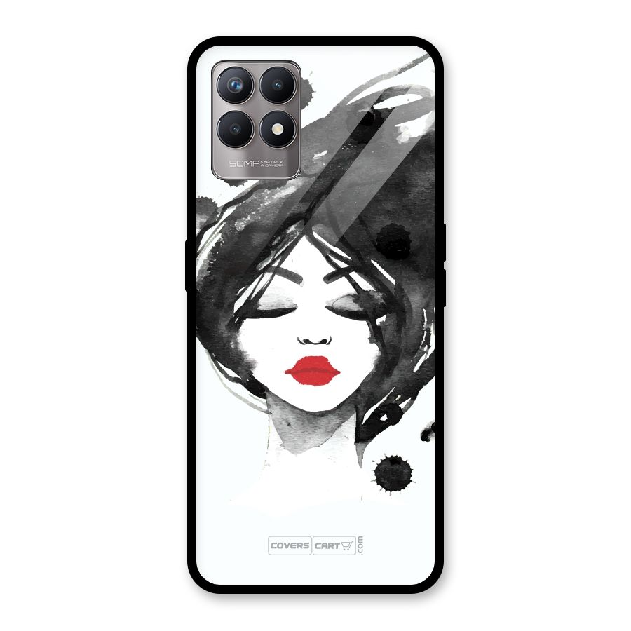 Sassy Girl Glass Back Case for Realme Narzo 50