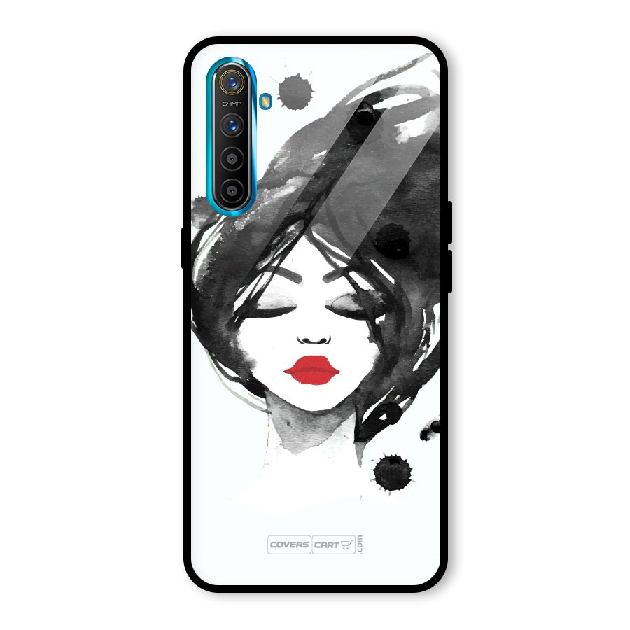 Sassy Girl Glass Back Case for Realme X2