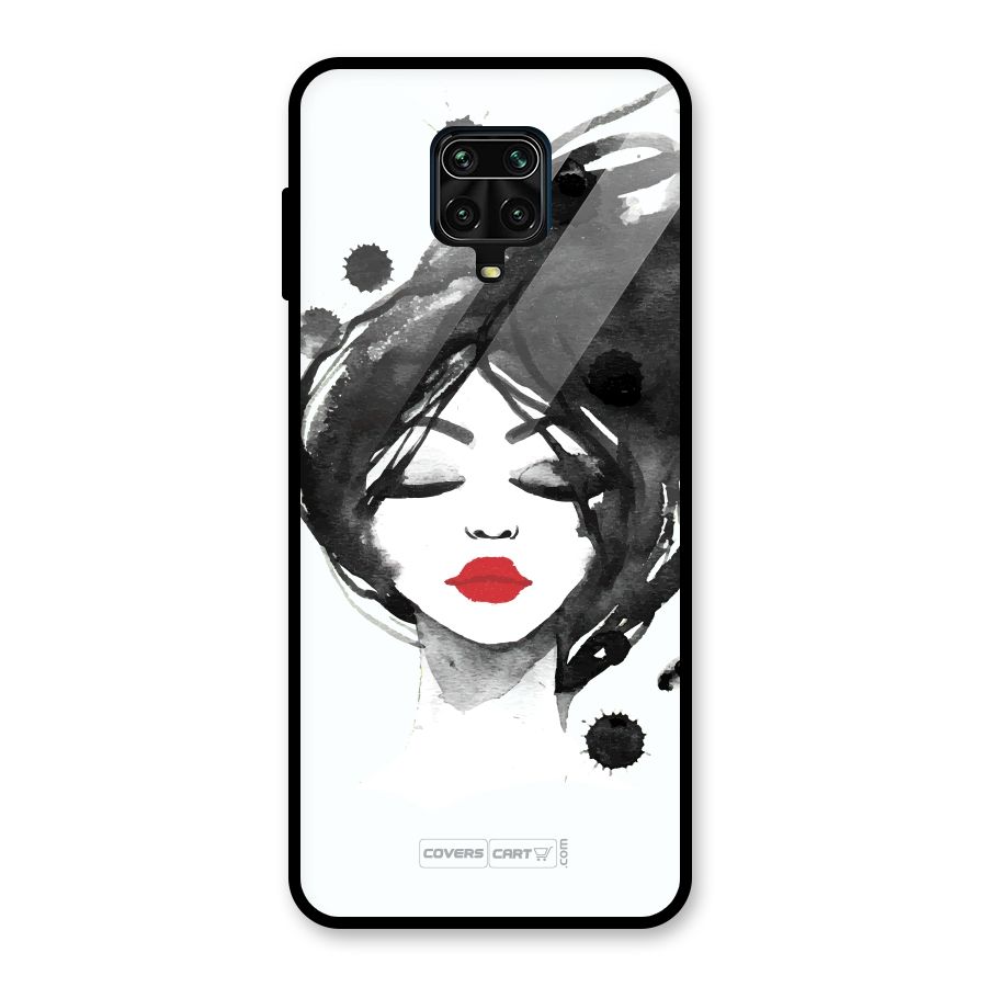 Sassy Girl Glass Back Case for Redmi Note 10 Lite