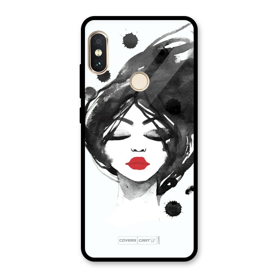 Sassy Girl Glass Back Case for Redmi Note 5 Pro
