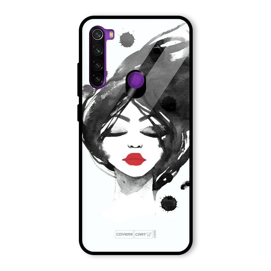 Sassy Girl Glass Back Case for Redmi Note 8