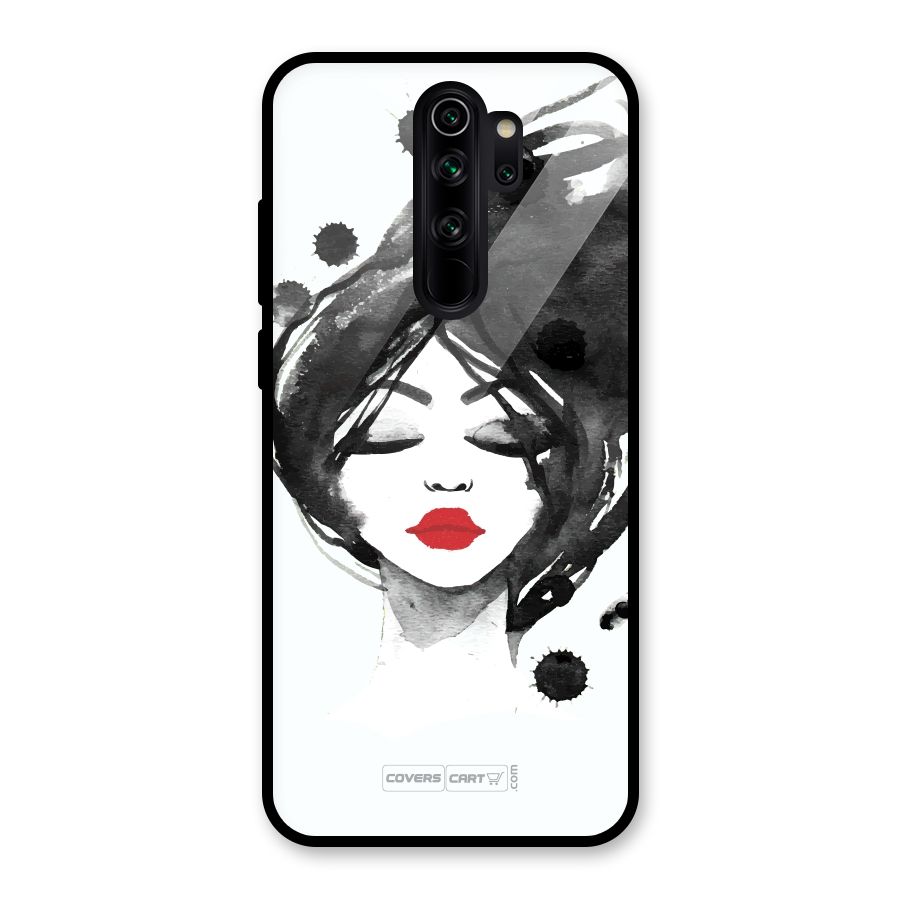 Sassy Girl Glass Back Case for Redmi Note 8 Pro