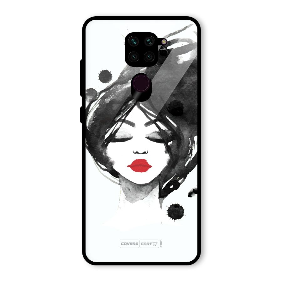 Sassy Girl Glass Back Case for Redmi Note 9