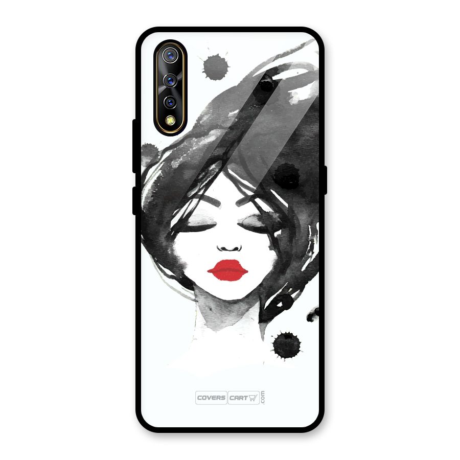 Sassy Girl Glass Back Case for Vivo S1