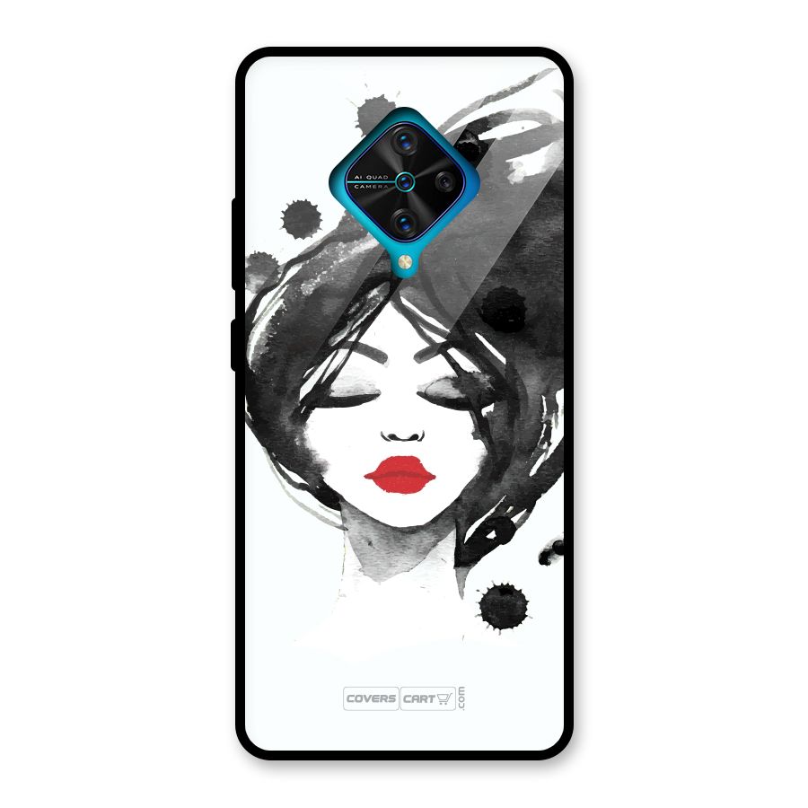 Sassy Girl Glass Back Case for Vivo S1 Pro