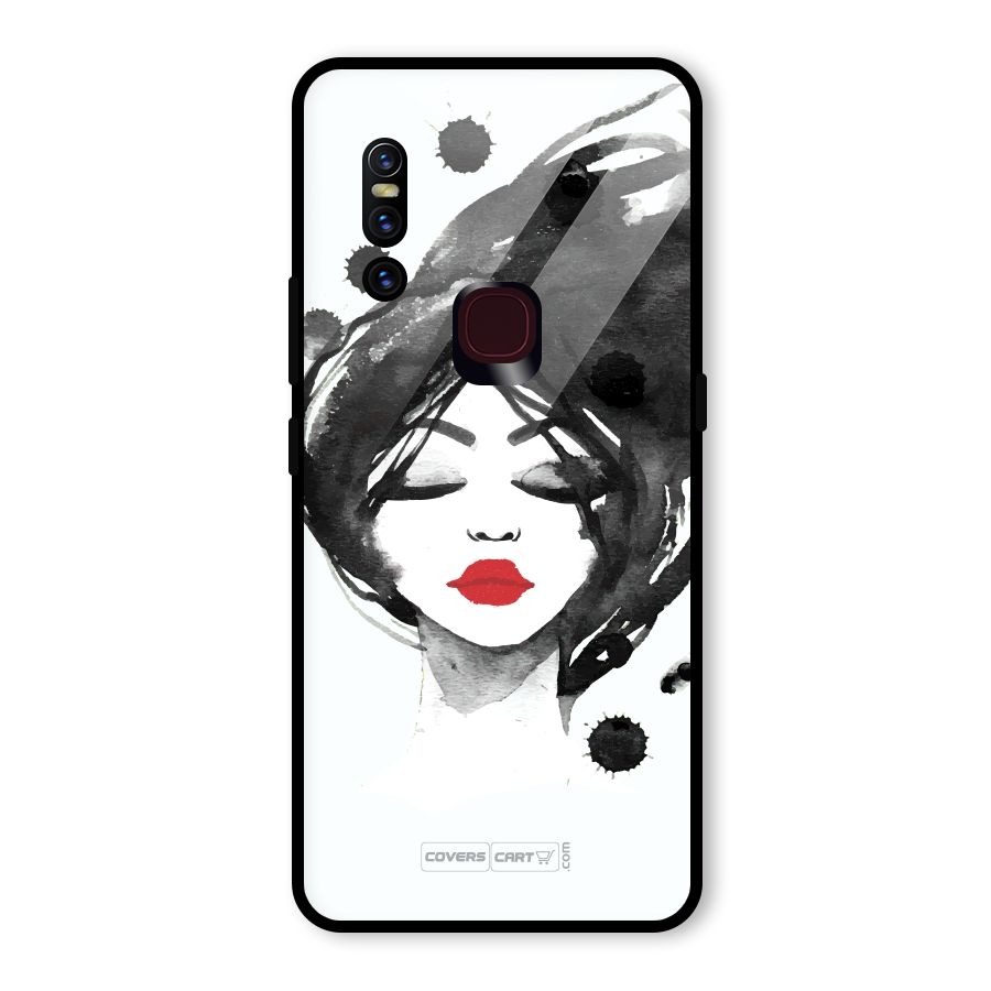 Sassy Girl Glass Back Case for Vivo V15