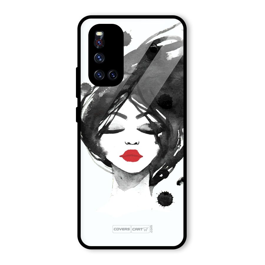 Sassy Girl Glass Back Case for Vivo V19
