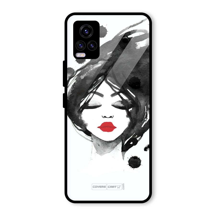 Sassy Girl Glass Back Case for Vivo V20