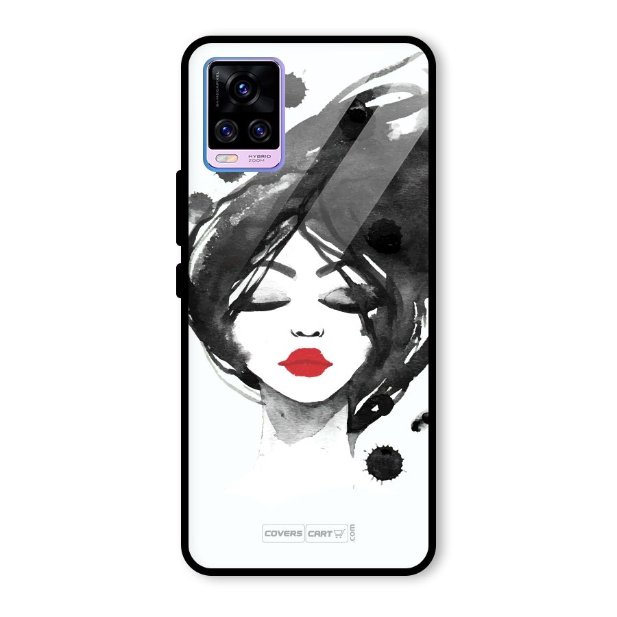 Sassy Girl Glass Back Case for Vivo V20 Pro