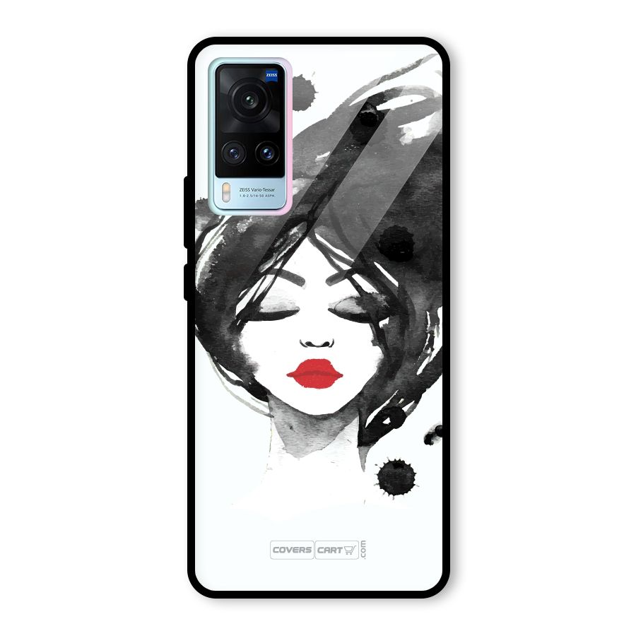 Sassy Girl Glass Back Case for Vivo X60