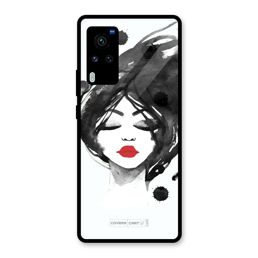 Sassy Girl Glass Back Case for Vivo X60 Pro