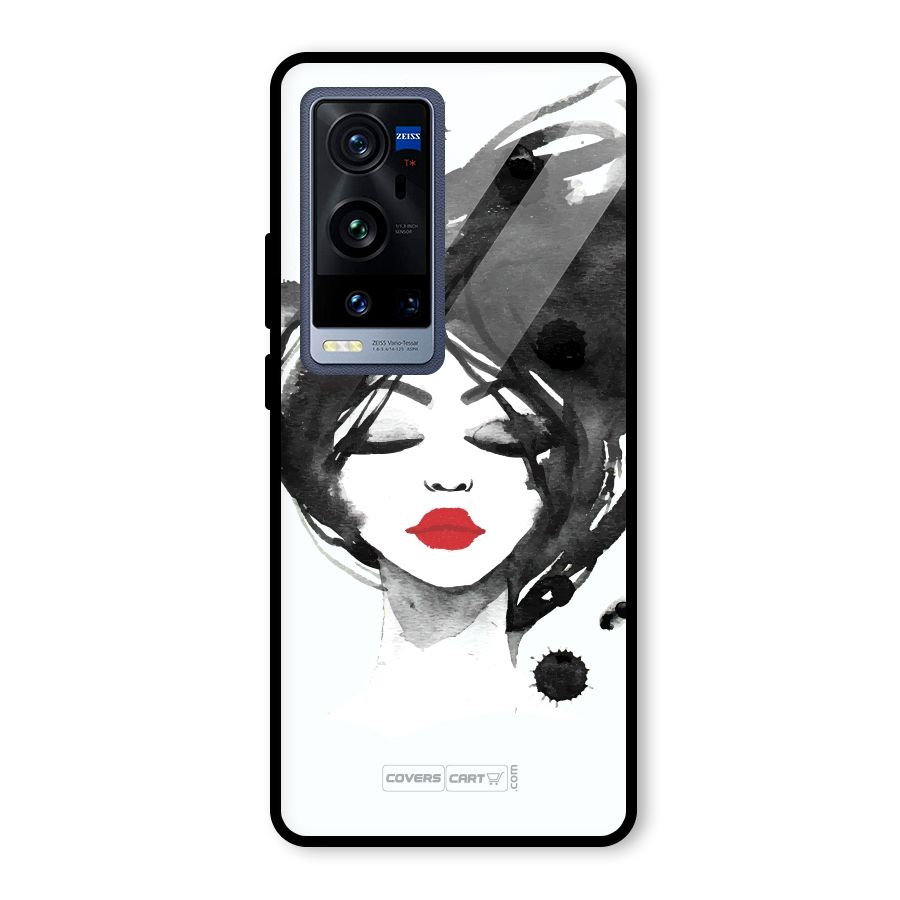 Sassy Girl Glass Back Case for Vivo X60 Pro Plus
