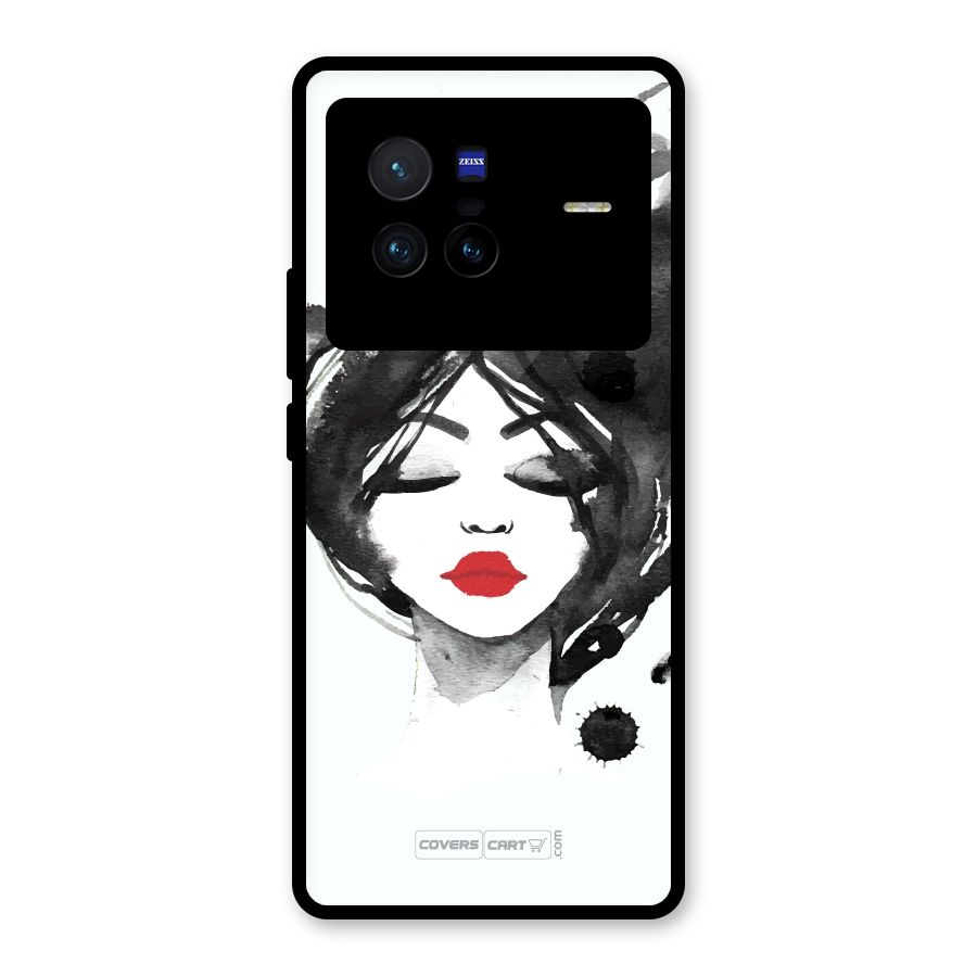 Sassy Girl Glass Back Case for Vivo X80