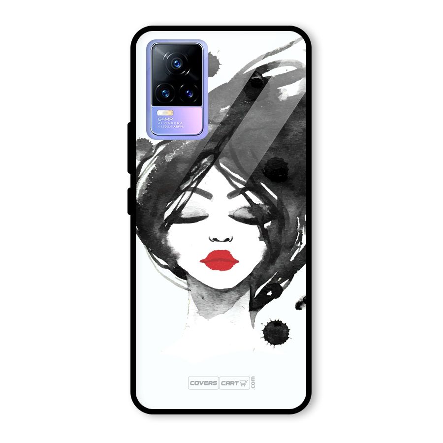 Sassy Girl Glass Back Case for Vivo Y73
