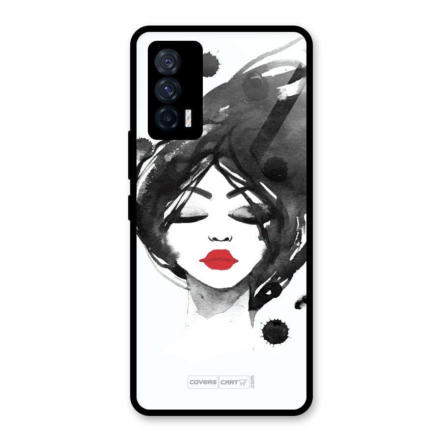 Sassy Girl Glass Back Case for Vivo iQOO 7 5G