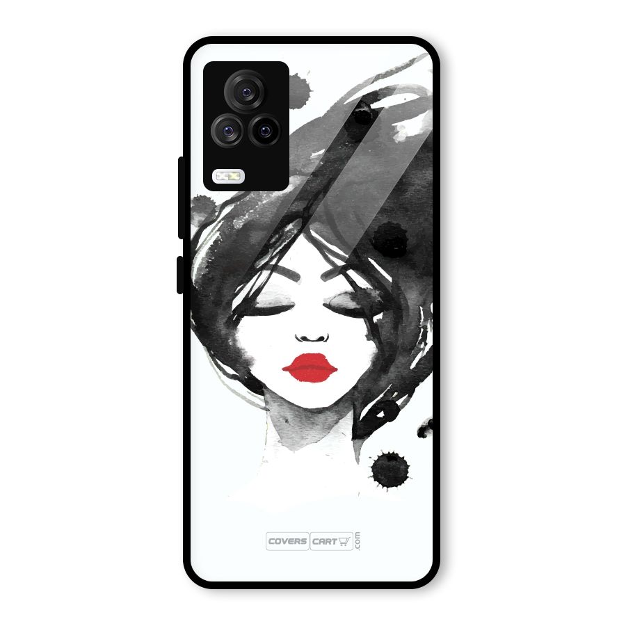 Sassy Girl Glass Back Case for Vivo iQOO 7 Legend 5G