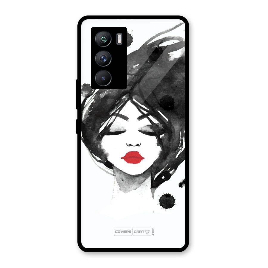 Sassy Girl Glass Back Case for Vivo iQOO 9 SE