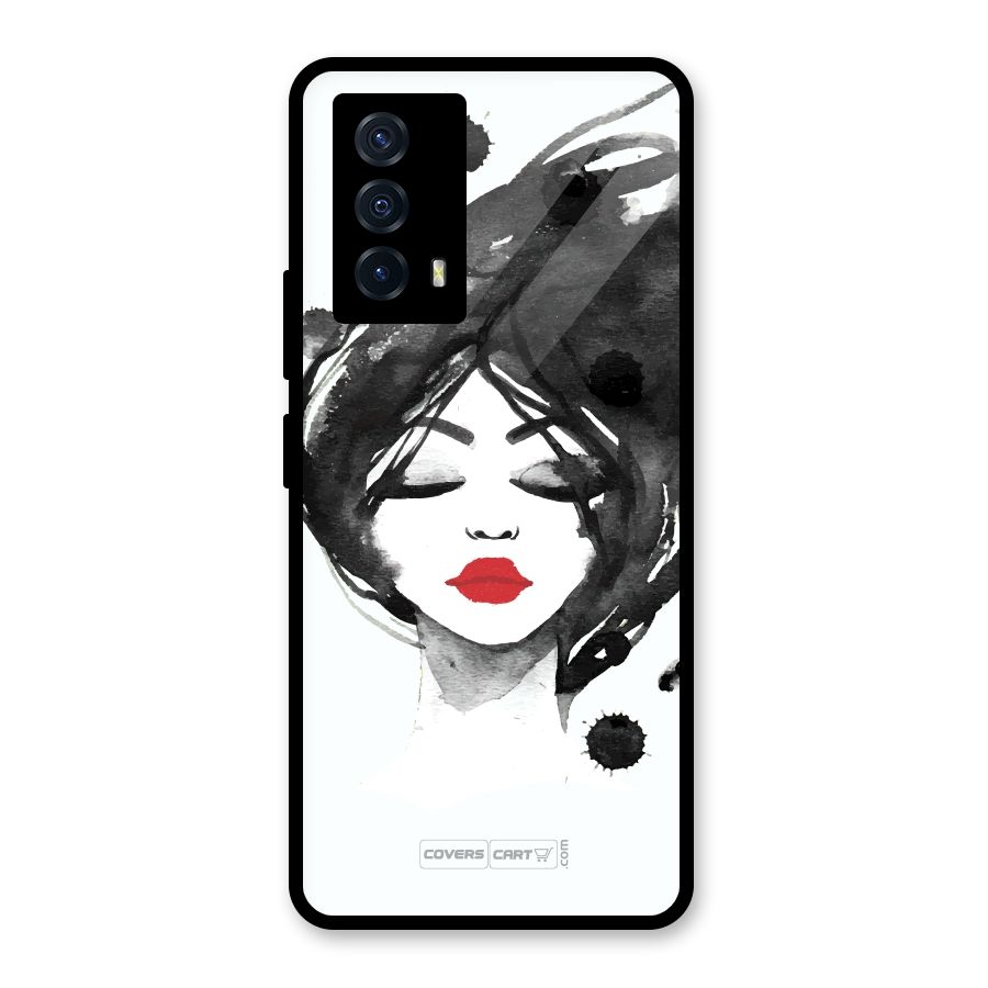 Sassy Girl Glass Back Case for Vivo iQOO Z5