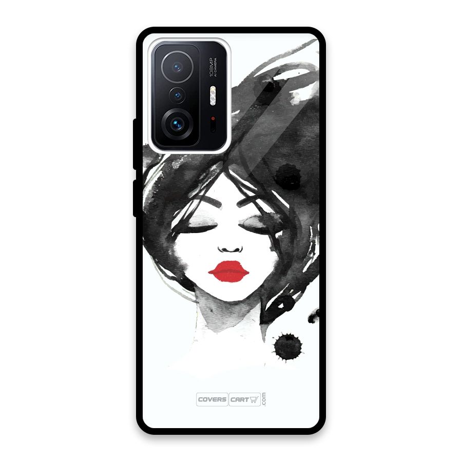 Sassy Girl Glass Back Case for Xiaomi 11T Pro
