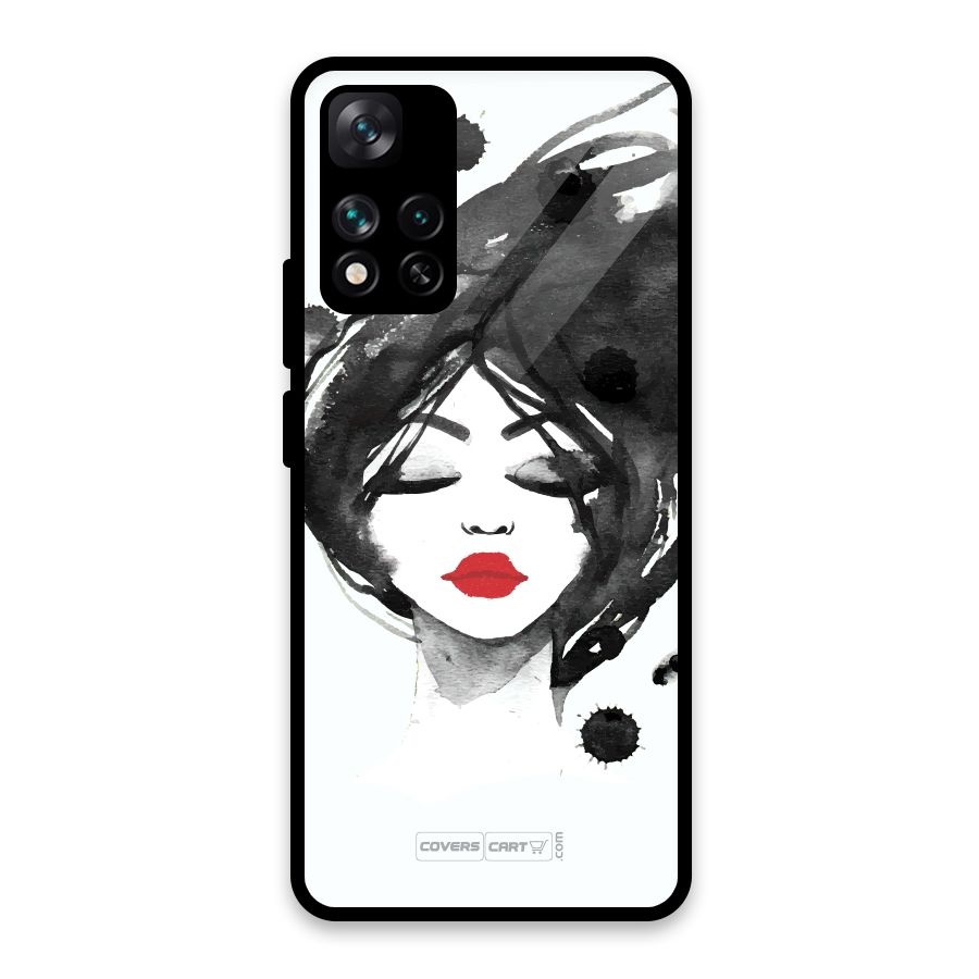 Sassy Girl Glass Back Case for Xiaomi 11i HyperCharge 5G