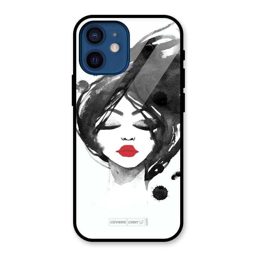 Sassy Girl Glass Back Case for iPhone 12 Mini