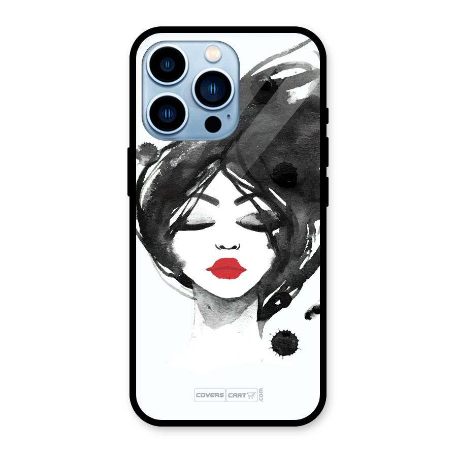 Sassy Girl Glass Back Case for iPhone 13 Pro
