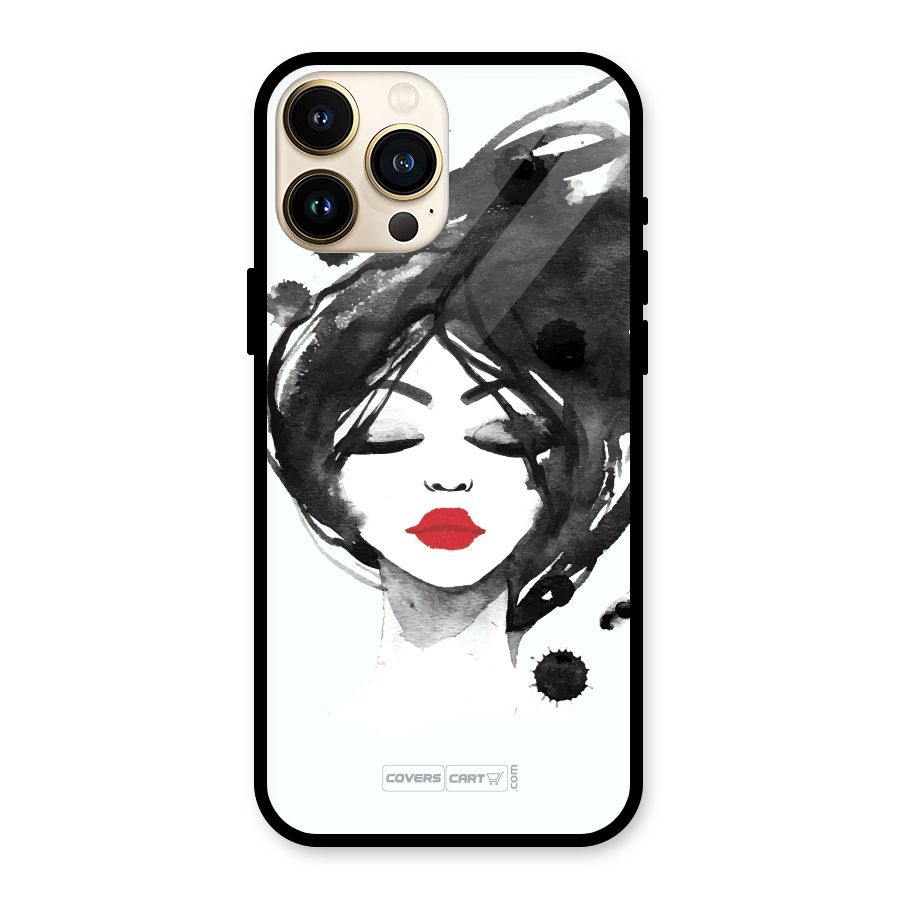 Sassy Girl Glass Back Case for iPhone 13 Pro Max