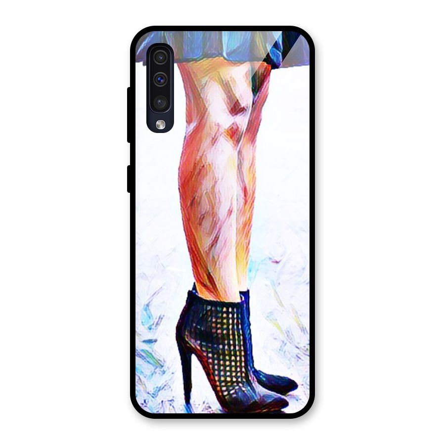 Sassy Heels Glass Back Case for Galaxy A30s