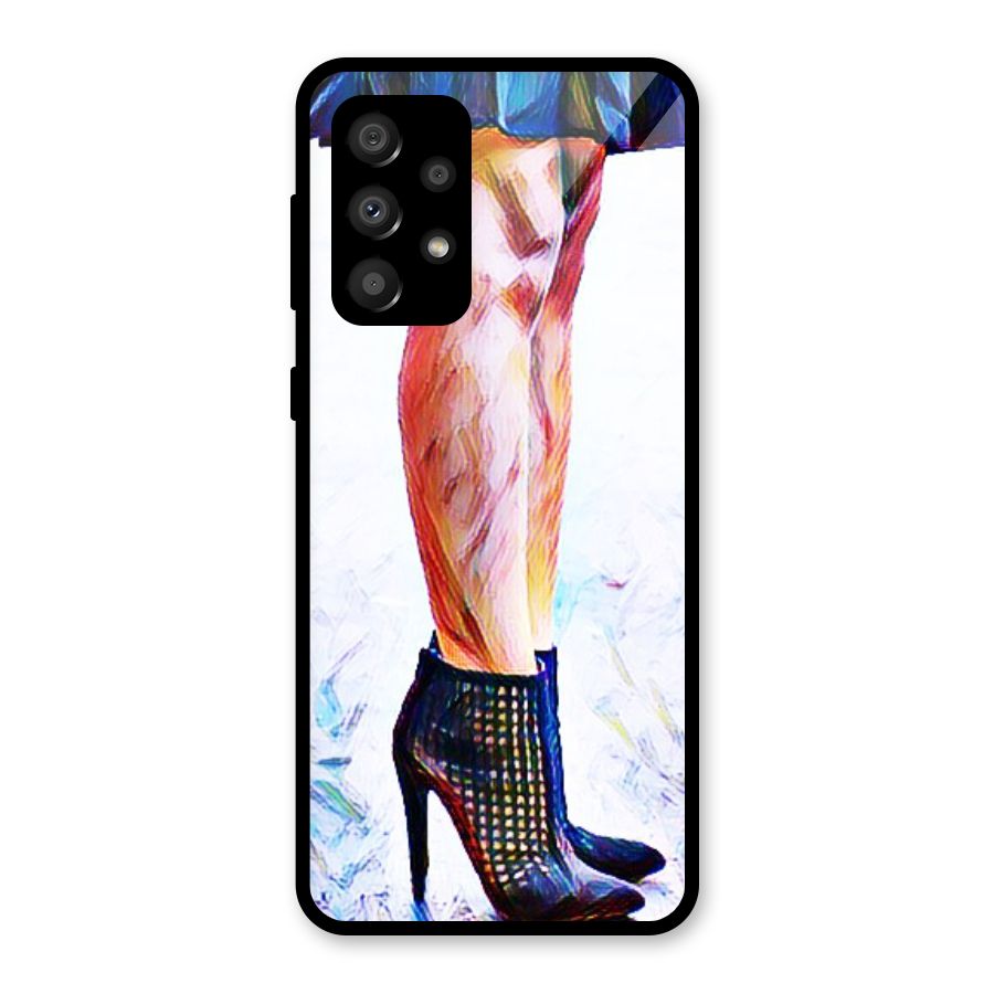 Sassy Heels Glass Back Case for Galaxy A32
