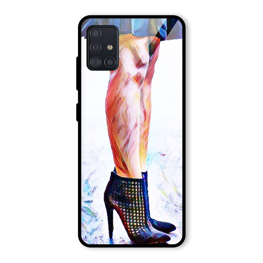 Sassy Heels Glass Back Case for Galaxy A51