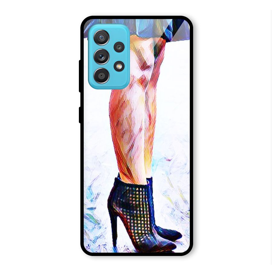 Sassy Heels Glass Back Case for Galaxy A52