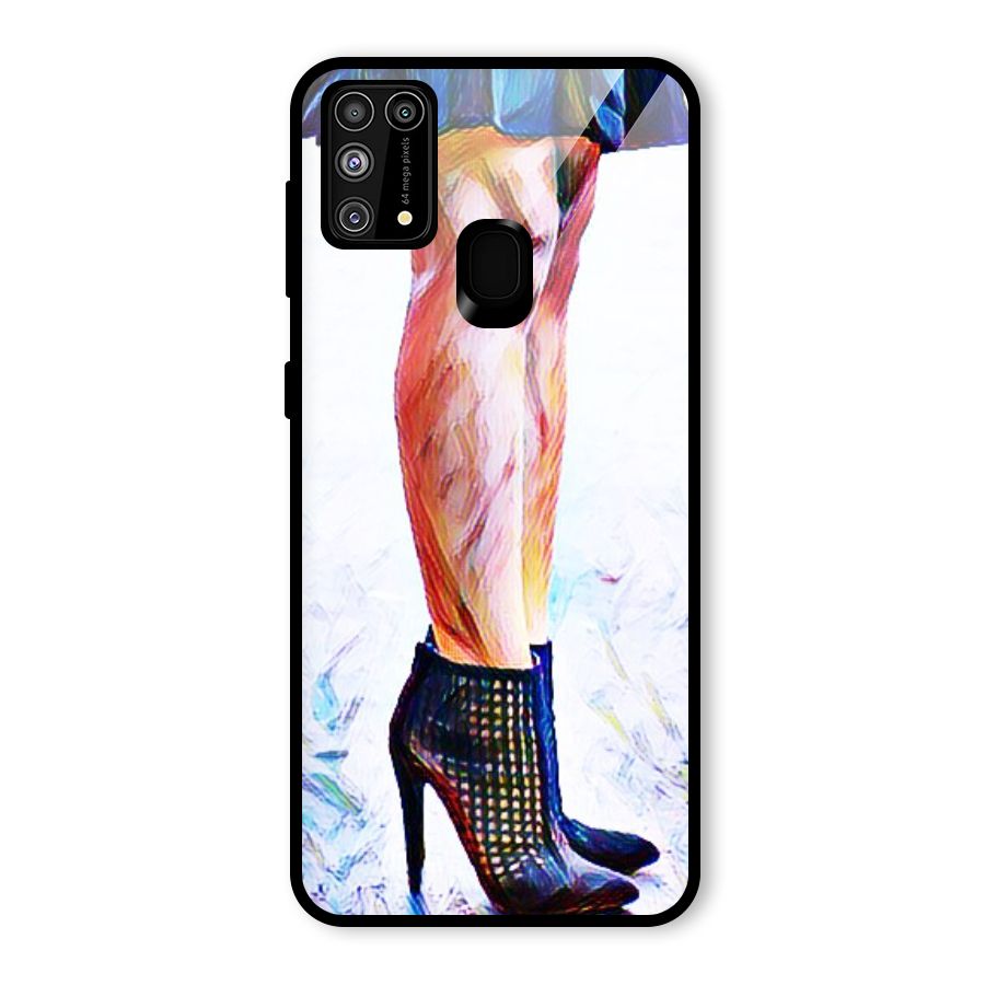 Sassy Heels Glass Back Case for Galaxy F41